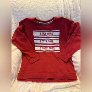 PINK Arkansas Razorback Crewneck Sweatshirt